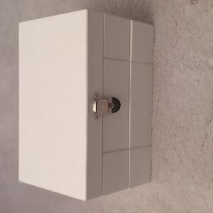 White Jewelry Organizer with Mirror